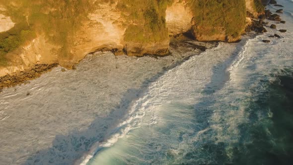 Rocky Coastline on the Island of Bali alt