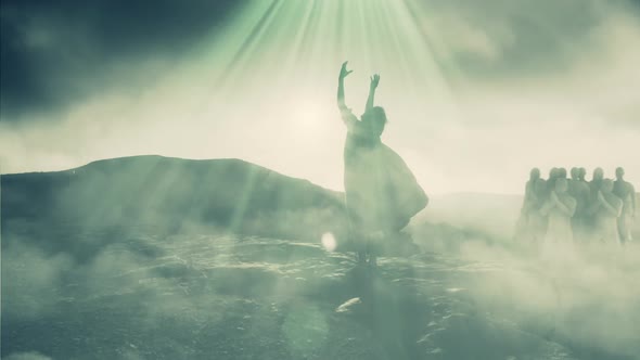 Jesus Christ And His 12 Disciples Receive A Message From God The Holy Spirit alt