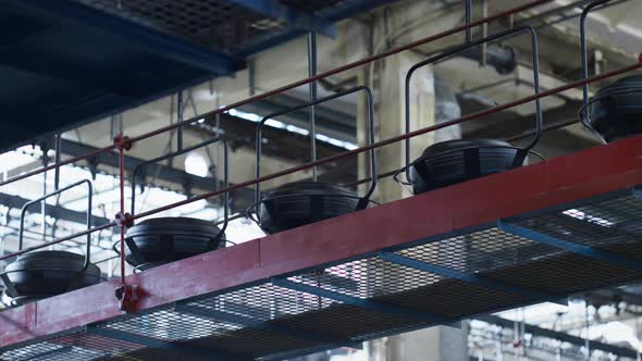 Automated Tyre Manufacturing Mechanism Working Process Moving Automatically alt