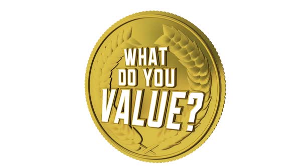 What Do You Value Question Priorities Coin Monetary Cost 3d Animation alt