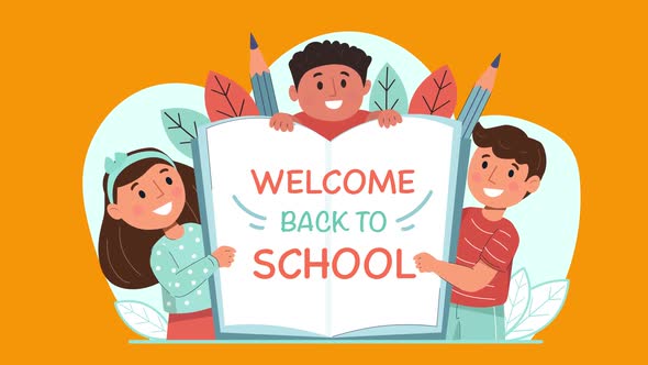 Back To School Animation Scene 04, Motion Graphics | VideoHive