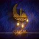 Greeting. Eid Mubarak. Blue Consept, Arabic Title. - VideoHive Item for Sale
