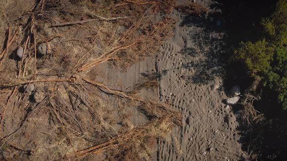 Aerial Deforestation of Osorno Volcano Area and Llanquihue Lake - Puerto Varas, Chile, South America
