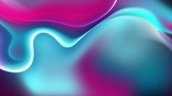 Abstract Blue And Pink Liquid Waves