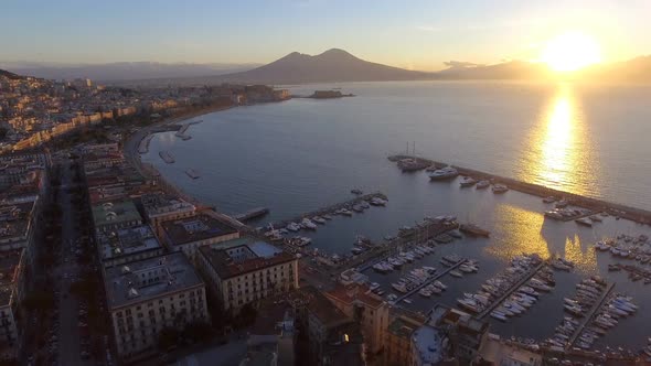 Aerial View of Naples. Italy alt
