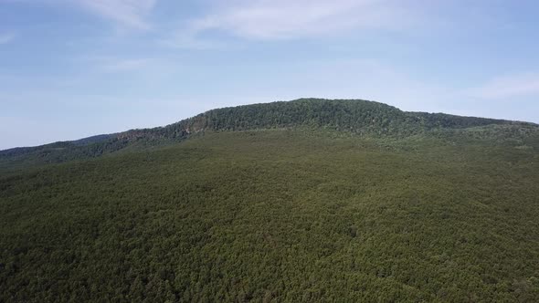 Aerial Nature View of Caucasus Mountain at Sunny Morning alt