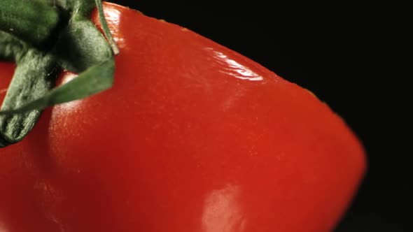 Tomato rotating close up studio