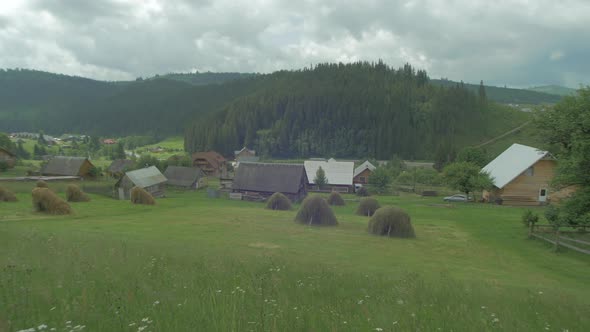 Village and hills alt