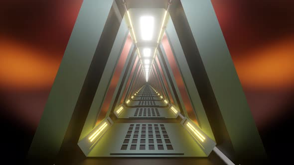 Science Fiction corridor animation