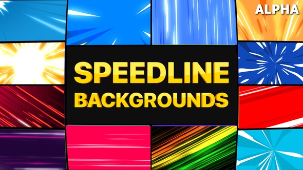Speedlines Backgrounds | Motion Graphics