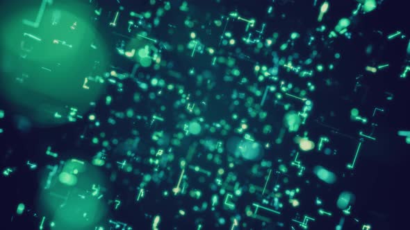 Abstract technology big data background concept. Motion of digital data flow. alt