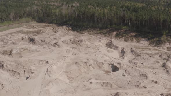 Abandoned Sand Quarry Turned into Motocross Practise Field alt