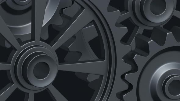 Cogs and Gears Rotating, Motion Graphics | VideoHive
