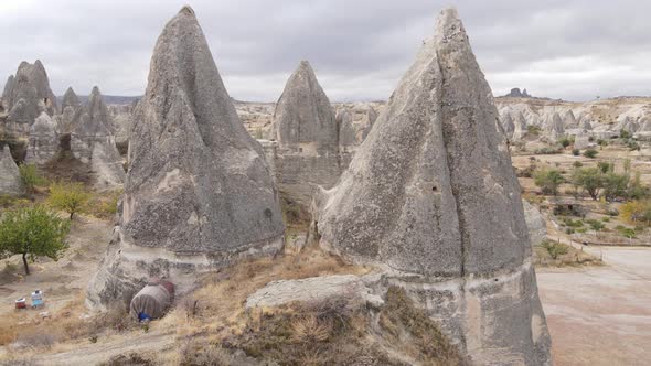 Aerial View Cappadocia Landscape alt