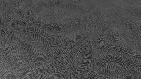 Black Fabric Wavy Cloth Background