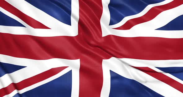 UK Flag Waving Animation