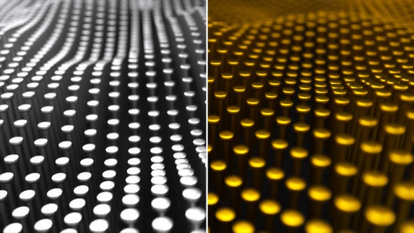 Gold ans Silver Dot Particles 3D alt