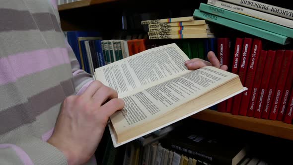 Student Reading A Book