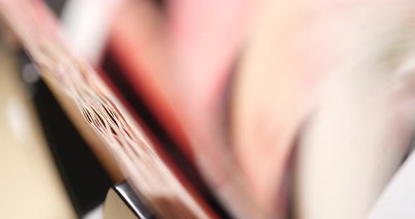 Hong Kong dollar banknote on electronic counting machine alt