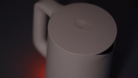 Electric Kettle Boils and Turns Off Automatically