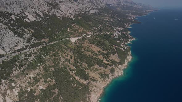Breathtaking Views From the Heights of the Croatian Coast in the Makarska Riviera