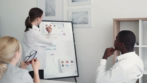 Business Meeting Project Presentation Man Woman alt