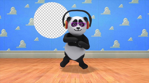 Panda Bear 3d Character - Gangnam Style Dance (3-Pack)
