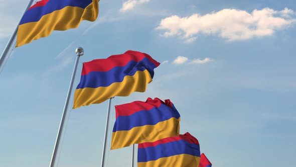 Many Waving Flags of Armenia alt