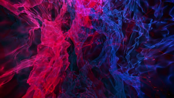 Electric Magenta and Blue Slow Motion Flames
