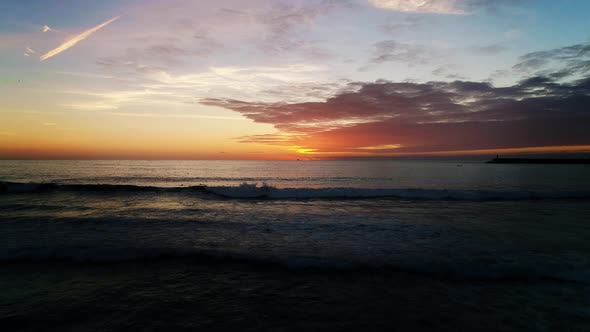 Paradise Clouds on the Background of the Sunset alt