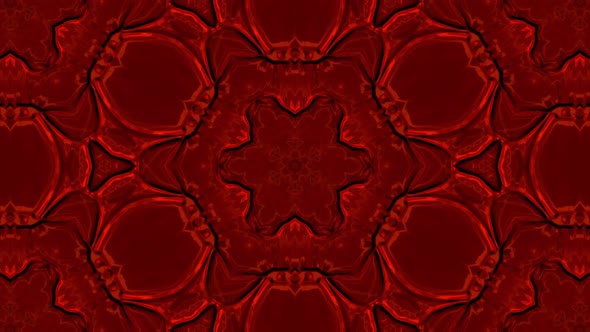 Abstract Red Kaleidoscope