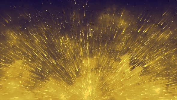 Gold Particles Background Loop