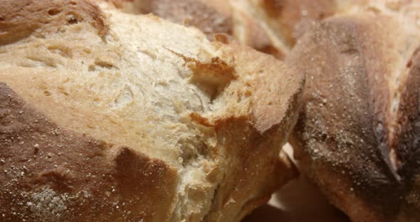 Freshly baked organic bread