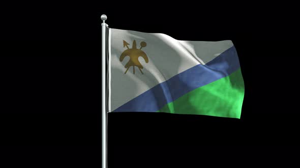 Lesotho Flag Big