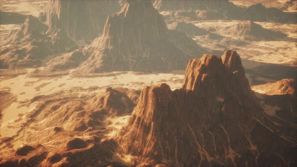 Desert Buttes with Blue Sky in Utah alt