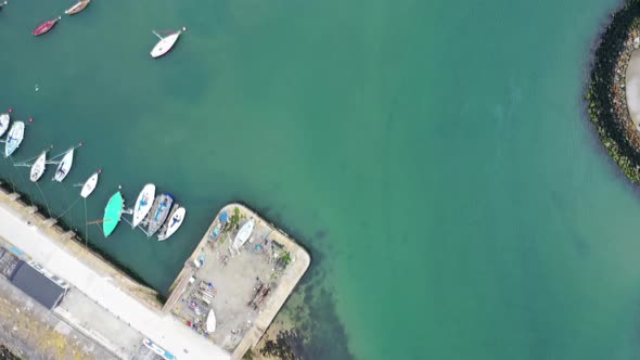 Aerial View of Howth Harbour and Village, Ireland