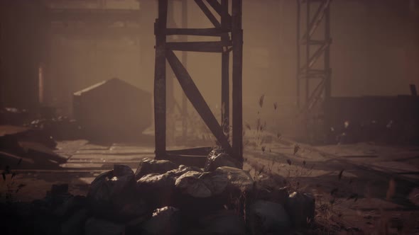 Old Brick Factory at Night alt