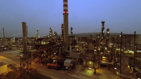 Industrial Oil Refinery Gas Power Plant Factory Station alt