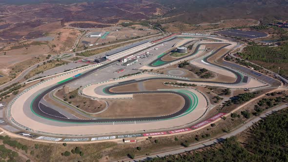 Aerial Video Shooting of the Autodrom for Cars and Motorcycles a View From the Sky alt