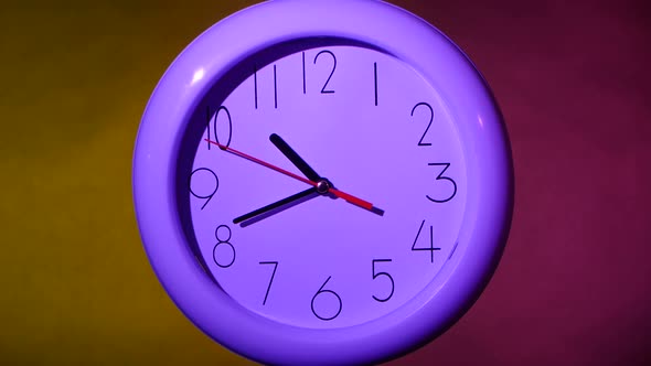 Clock on Colorful Background alt