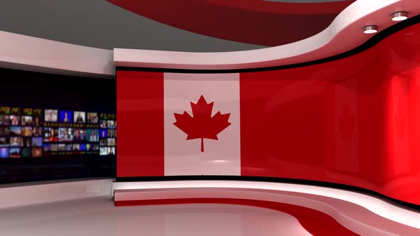 TV studio. Canada.