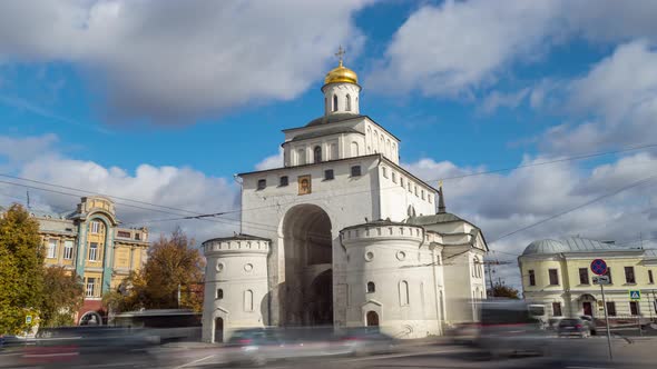 Golden gate in Vladimir. Golden Ring Of Russia