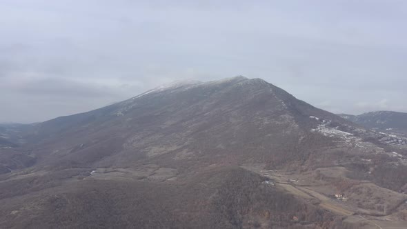 Dreamy landscape with Veliki Krsh mountain top 4K drone video alt