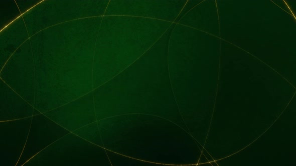 Abstract Full Frame Green Gold Horizontal Decoration Template Loop Banner Background