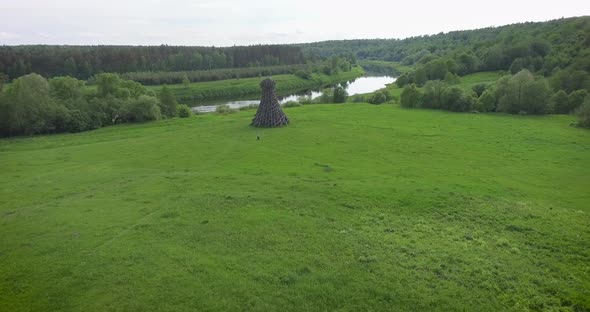 Art object in the Kaluga region, Russia alt