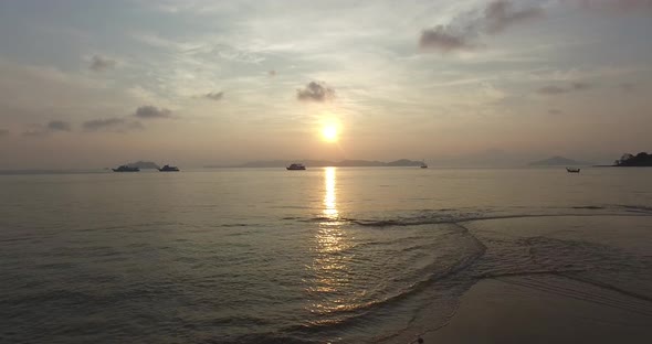 Aerial from Sea of Payam Island to The Andaman Sea