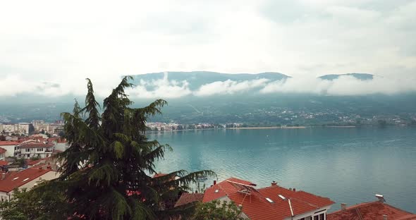 Ohrid, Macedonia Aerial alt