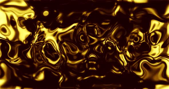 Abstract liquid gold waving. molten gold waving 4k resolution video _05 alt