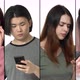 Split Collage of Diverse Multicultural Men and Women Using Mobile Phone with Different Emotions - VideoHive Item for Sale