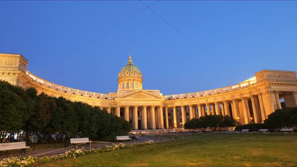 Timelapse Kazan Cathedral in St